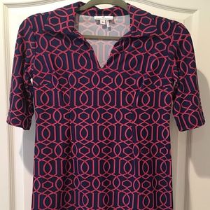 Jude Connally Dress, Navy/Red, never worn, Size S